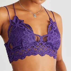 NWT Free People FP One Adella Bralette Top in Indigo